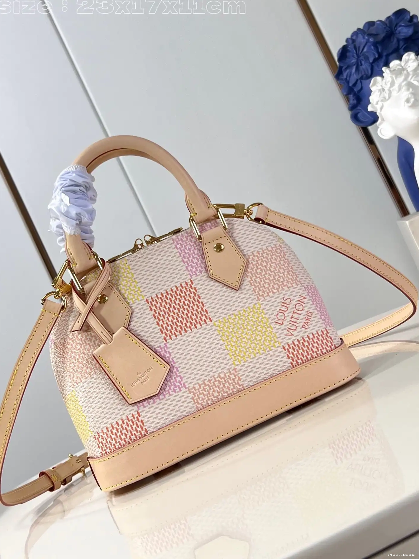Official oldcobbler ALMA VUITTON LOUIS BB-23.5*17.5*11.5cm 0614